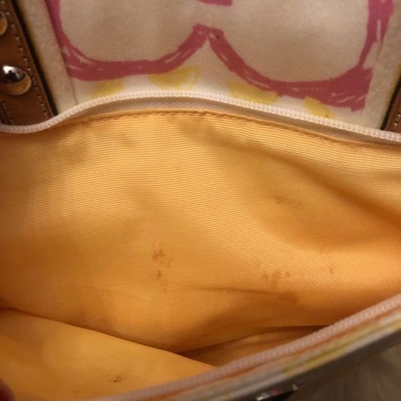 Coach Hampton Multi Color Scribble Logo Bag - Picture 7 of 8